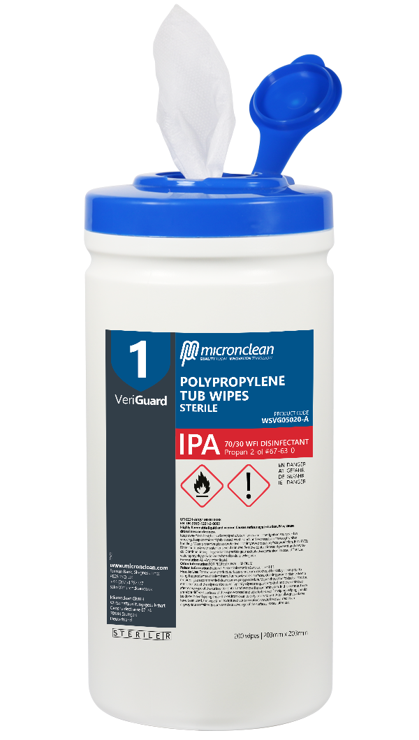 VeriGuard 1 - IPA Polypropylen-Wannentuch - steril [EU]