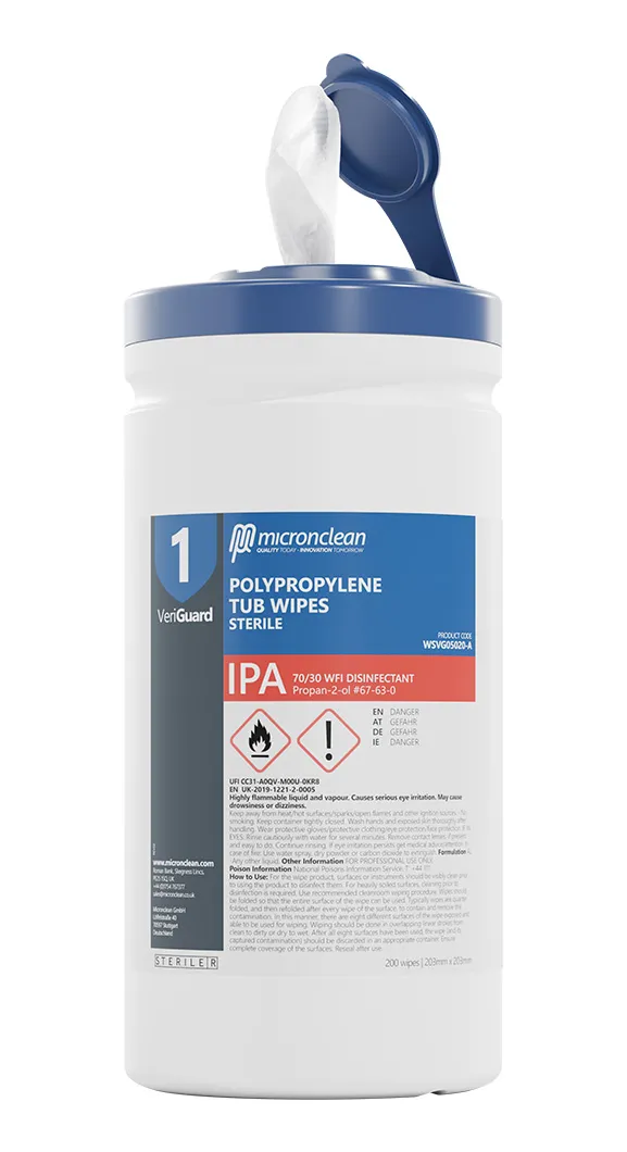 VeriGuard 1 - IPA Polypropylen-Wannentuch - steril [EU]