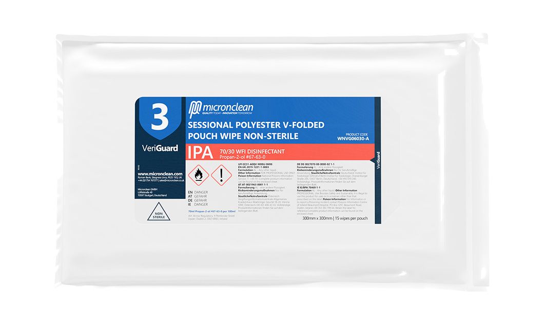 VeriGuard 3 - IPA Polyester V-gefaltetes Taschentuch - nicht steril