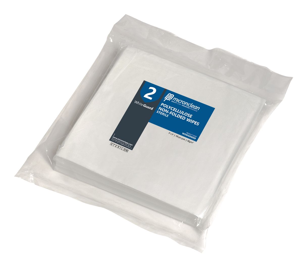 WhiteGuard 2 Polycellulose-Tücher Steril [EU]