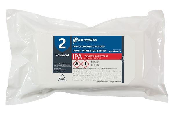 VeriGuard 2 - IPA Polycellulose C-Falten-Beutelwischtuch - unsteril [EU]